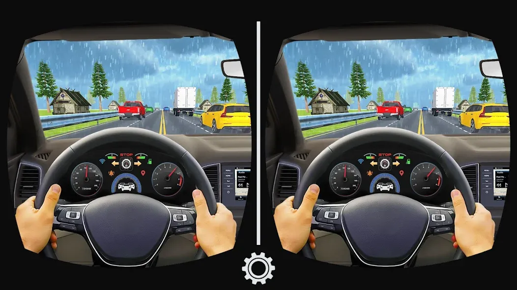 VR Traffic Racing In Car Drive (ВР Трафик Гонки на Автомобиле Вождения) [МОД: Бесконечные деньги, Монеты и Мега MOD] Screenshot 3