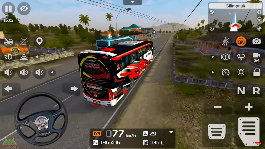 Coach Tourist Bus City Driving [МОД: Деньги, Монеты и Меню MOD] Screenshot 1