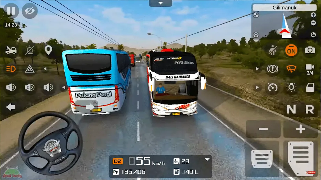 Coach Tourist Bus City Driving [МОД: Деньги, Монеты и Меню MOD] Screenshot 5