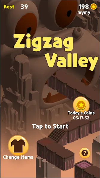Zigzag Valley,Endless game [МОД: Меню, Бесконечные монеты и Открытые уровни] Screenshot 1