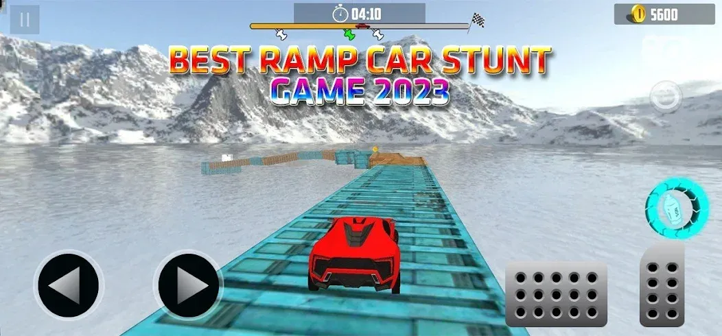 Ramp Car Stunt Challenge (Рамп Кар Стант Челлендж) [МОД: Меню, Бесконечные монеты и Открытые уровни] Screenshot 1