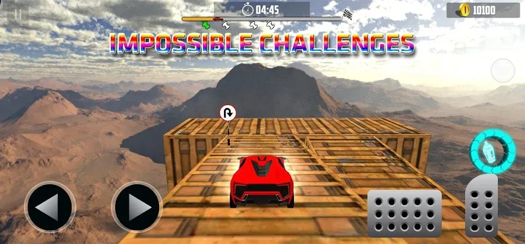 Ramp Car Stunt Challenge (Рамп Кар Стант Челлендж) [МОД: Меню, Бесконечные монеты и Открытые уровни] Screenshot 2