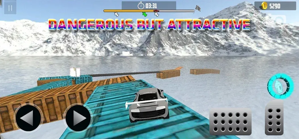 Ramp Car Stunt Challenge (Рамп Кар Стант Челлендж) [МОД: Меню, Бесконечные монеты и Открытые уровни] Screenshot 4