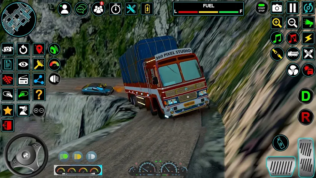 Indian Truck Offroad Cargo Sim (Индийский грузовик   ) [МОД: Бесконечные деньги, Монеты и Мега MOD] Screenshot 1