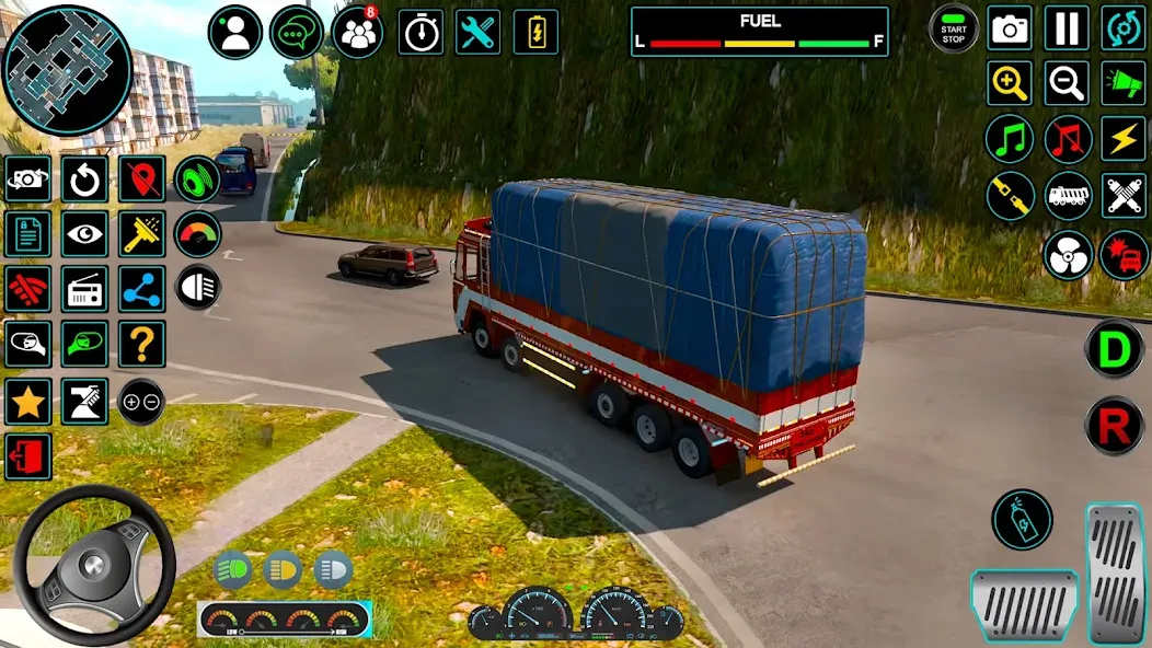 Indian Truck Offroad Cargo Sim (Индийский грузовик   ) [МОД: Бесконечные деньги, Монеты и Мега MOD] Screenshot 2
