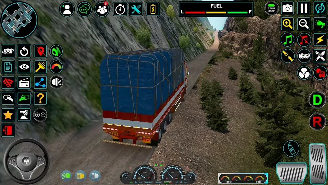 Indian Truck Offroad Cargo Sim (Индийский грузовик   ) [МОД: Бесконечные деньги, Монеты и Мега MOD] Screenshot 3