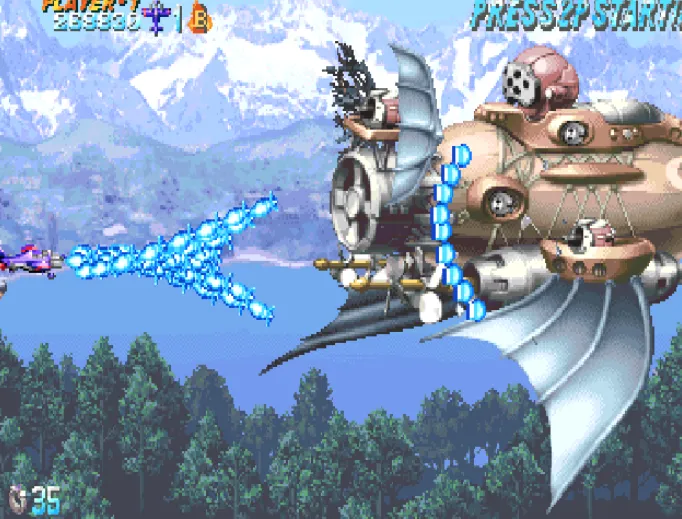 Progear- Airplane Shooter (Прогиа) [МОД: Много монет, Открытые уровни и Мега MOD] Screenshot 1