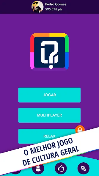 Quizit - Trivia Português (Квизит) [МОД: Меню, Бесконечные монеты и Открытые уровни] Screenshot 1
