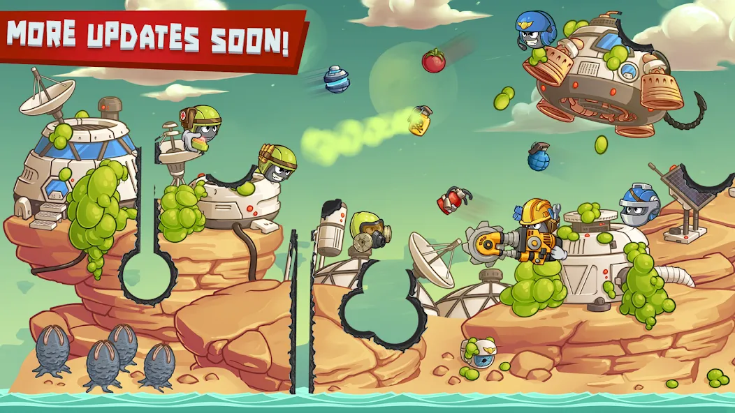 Warlings 2: Total Armageddon (Варлингс 2) [МОД: Меню, Бесконечные монеты и Открытые уровни] Screenshot 4