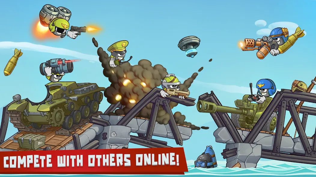 Warlings 2: Total Armageddon (Варлингс 2) [МОД: Меню, Бесконечные монеты и Открытые уровни] Screenshot 5