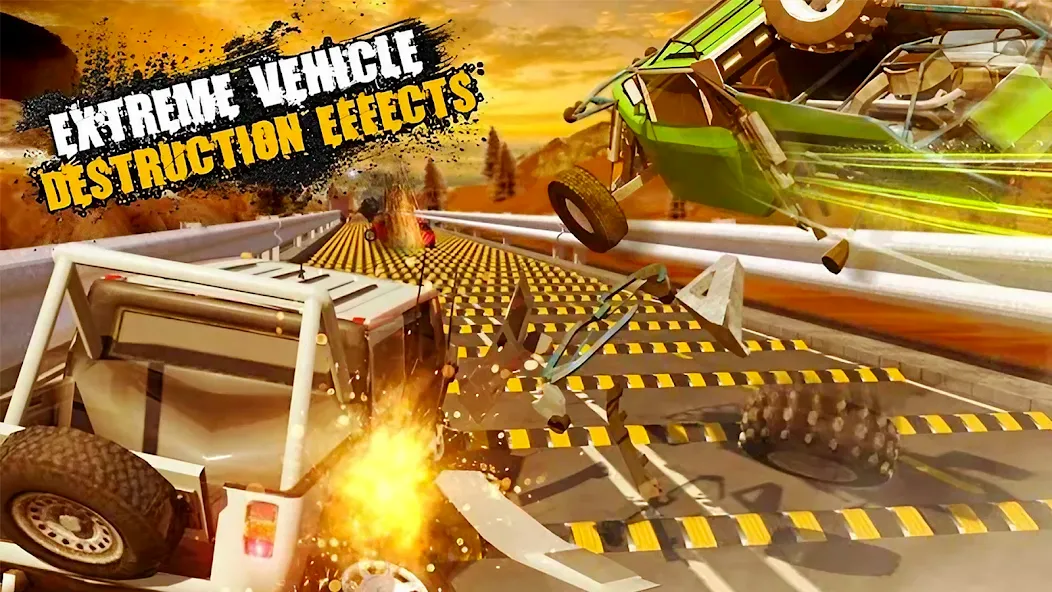 Car Crash Speed Bump Car Games [МОД: Все открыто, Дополнительные деньги и Меню MOD] Screenshot 2