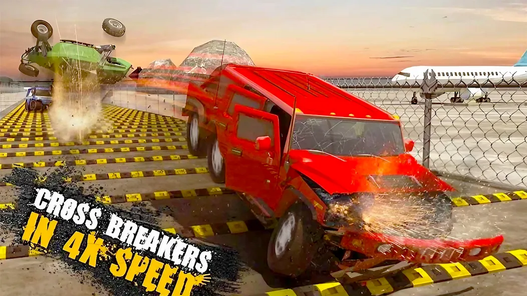 Car Crash Speed Bump Car Games [МОД: Все открыто, Дополнительные деньги и Меню MOD] Screenshot 3