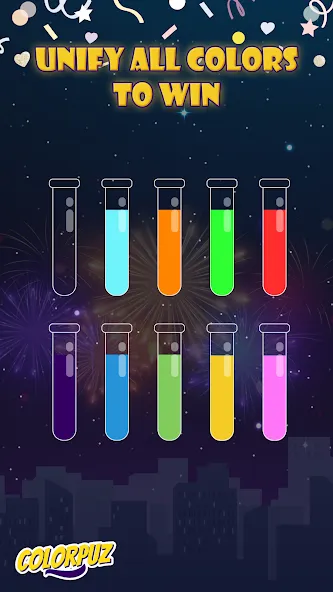Colorpuz - Water Sort Puzzle (Колорпаз) [МОД: Много монет, Открытые уровни и Мега MOD] Screenshot 3