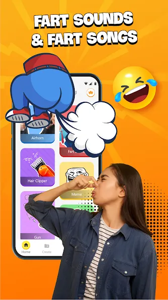 Prank Sounds Haircut, Air Horn [МОД: Деньги, Монеты и Меню MOD] Screenshot 3