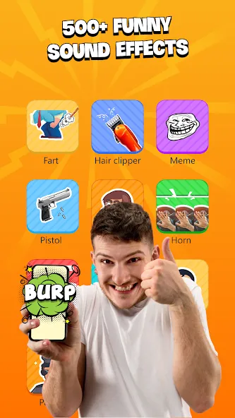 Prank Sounds Haircut, Air Horn [МОД: Деньги, Монеты и Меню MOD] Screenshot 4
