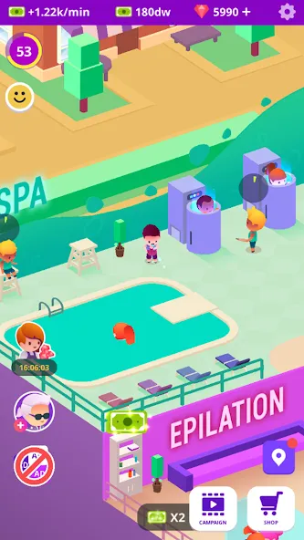 Idle Beauty Salon Tycoon (Айдл Бьюти Салон Тайкун) [МОД: Много денег, Монет и Все открыто] Screenshot 5