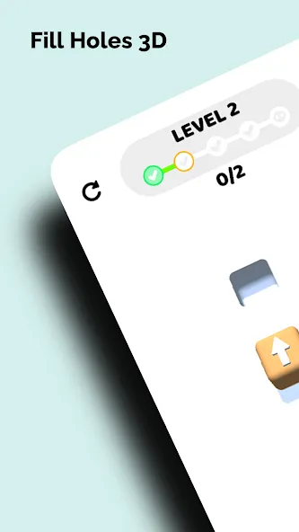 Fill Holes 3D (Фил Хоулс 3Д) [МОД: Меню, Бесконечные монеты и Открытые уровни] Screenshot 1