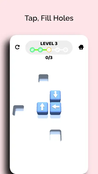 Fill Holes 3D (Фил Хоулс 3Д) [МОД: Меню, Бесконечные монеты и Открытые уровни] Screenshot 3