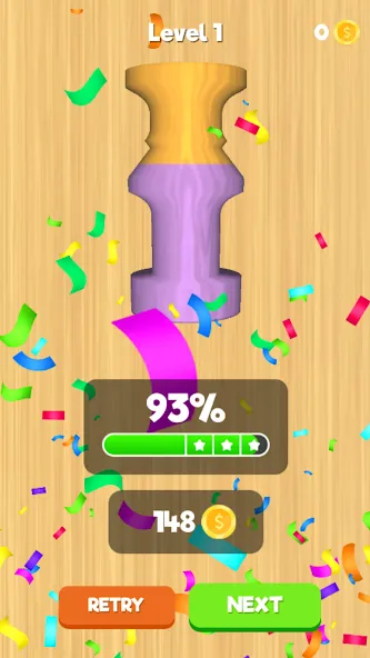 Lathe 3D: Wood Carving Offline (Токарный станок 3D) [МОД: Много денег, Монет и Все открыто] Screenshot 4