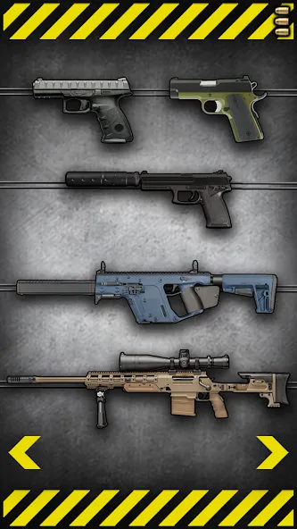 Fire Weapons Simulator [МОД: Все открыто, Дополнительные деньги и Меню MOD] Screenshot 4