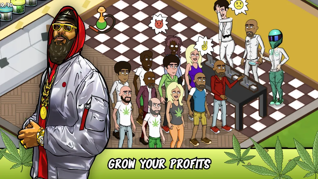 Weed City - Hemp Farm Tycoon (Уид Сити) [МОД: Бесконечные деньги, Монеты и Мега MOD] Screenshot 2