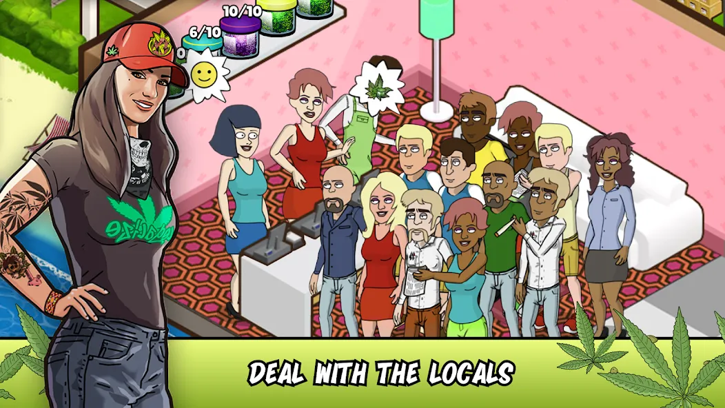 Weed City - Hemp Farm Tycoon (Уид Сити) [МОД: Бесконечные деньги, Монеты и Мега MOD] Screenshot 3