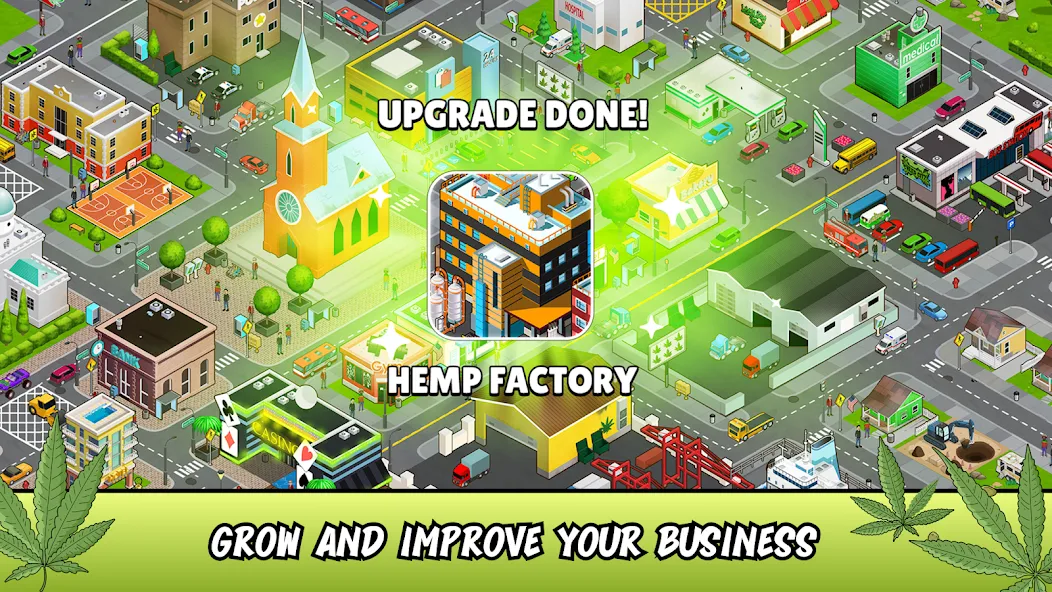 Weed City - Hemp Farm Tycoon (Уид Сити) [МОД: Бесконечные деньги, Монеты и Мега MOD] Screenshot 4
