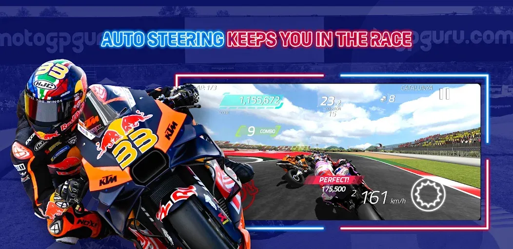 MotoGP Racing '23 [МОД: Меню, Бесконечные монеты и Открытые уровни] Screenshot 3