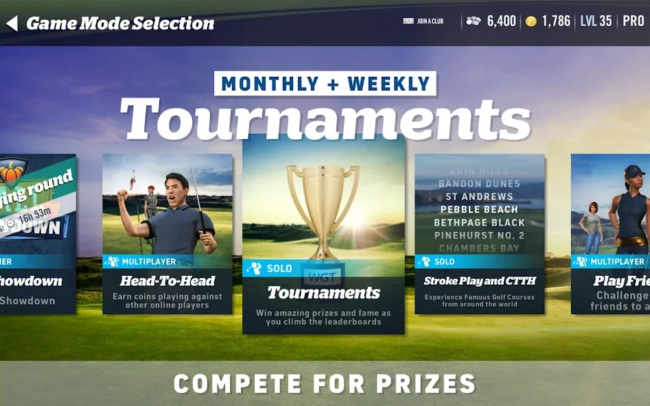 WGT Golf (Гольф) [МОД: Все открыто, Дополнительные деньги и Меню MOD] Screenshot 4