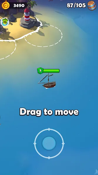 Pirate Raid - Caribbean Battle (Пиратское налетении) [МОД: Меню, Бесконечные монеты и Открытые уровни] Screenshot 1