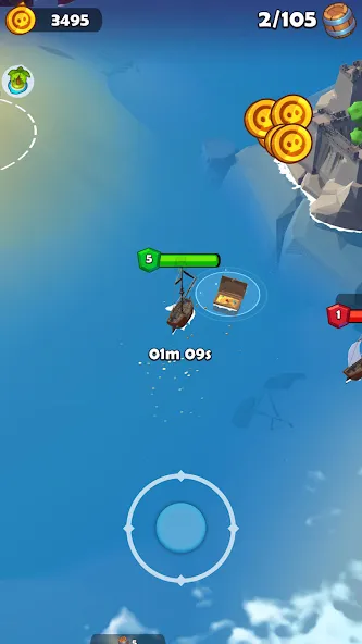 Pirate Raid - Caribbean Battle (Пиратское налетении) [МОД: Меню, Бесконечные монеты и Открытые уровни] Screenshot 3