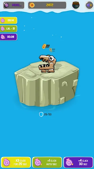 Epic Story of Monsters: Clicke [МОД: Все открыто, Дополнительные деньги и Меню MOD] Screenshot 2