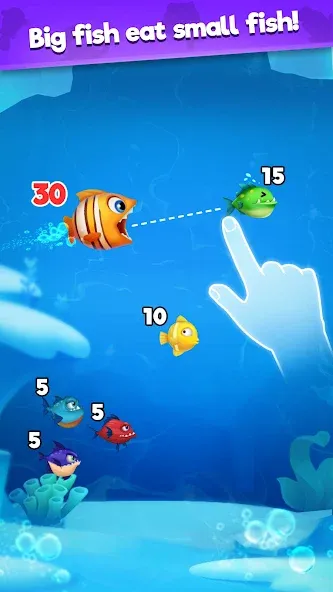 Fish Go.io - Be the fish king [МОД: Деньги, Монеты и Меню MOD] Screenshot 1