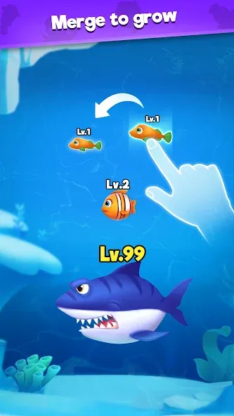 Fish Go.io - Be the fish king [МОД: Деньги, Монеты и Меню MOD] Screenshot 3