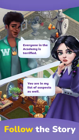 Weekday Merge: Mansion Mystery [МОД: Много монет, Открытые уровни и Мега MOD] Screenshot 1
