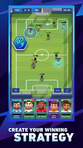 AFK Football: RPG Soccer Games [МОД: Деньги, Монеты и Меню MOD] Screenshot 1