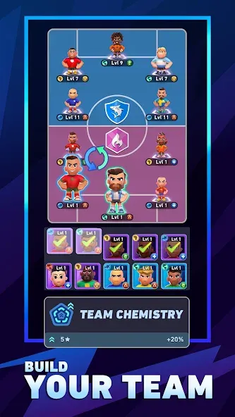 AFK Football: RPG Soccer Games [МОД: Деньги, Монеты и Меню MOD] Screenshot 3