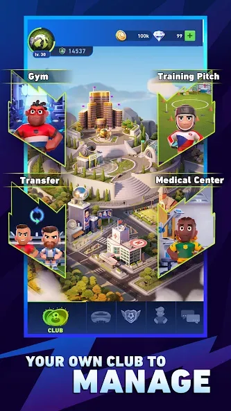 AFK Football: RPG Soccer Games [МОД: Деньги, Монеты и Меню MOD] Screenshot 4