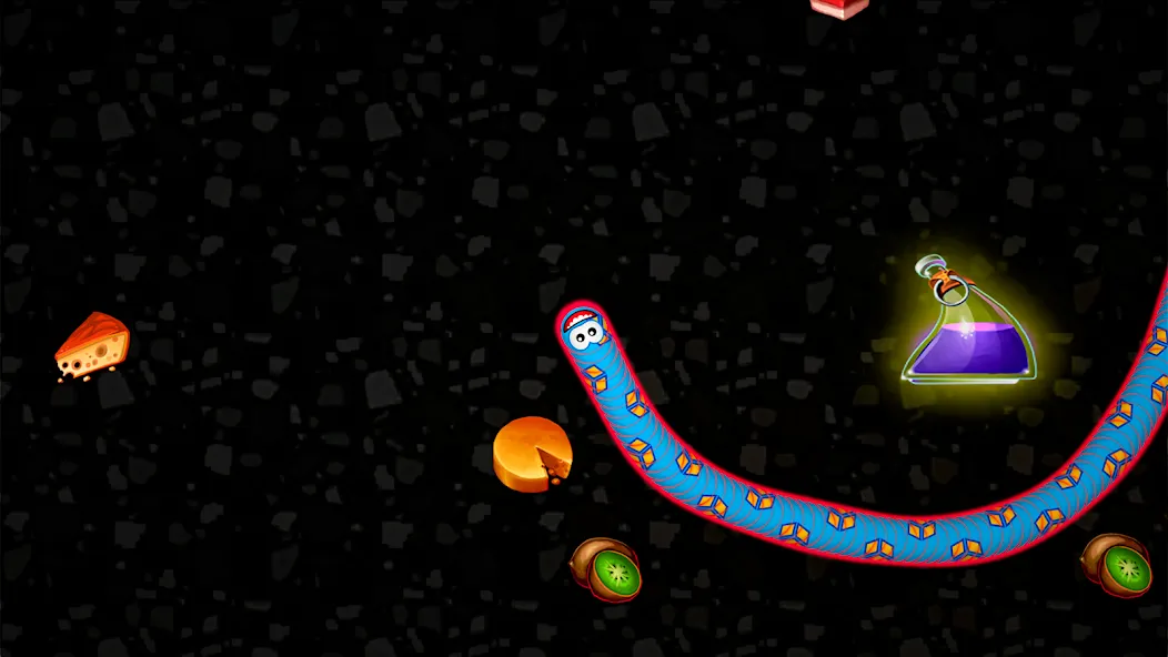 Worms Zone .io - Hungry Snake [МОД: Деньги, Монеты и Меню MOD] Screenshot 4