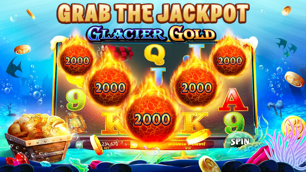 Gold Fish Casino Slot Games (Голдфиш) [МОД: Много денег, Монет и Все открыто] Screenshot 3