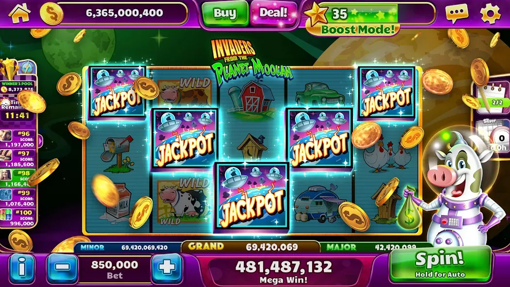 Jackpot Party Casino Slots (Джекпот Пати) [МОД: Много монет, Открытые уровни и Мега MOD] Screenshot 3