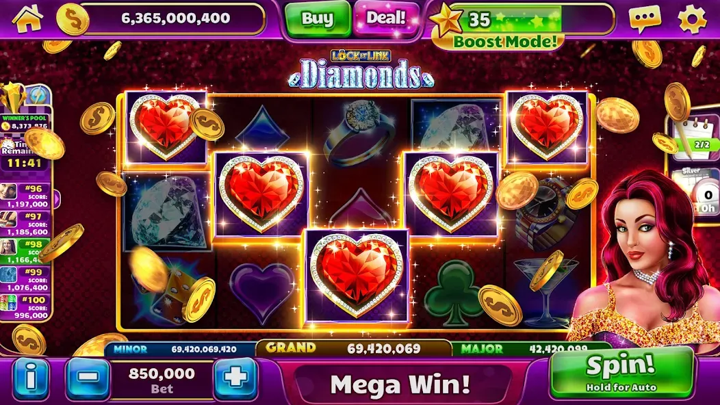 Jackpot Party Casino Slots (Джекпот Пати) [МОД: Много монет, Открытые уровни и Мега MOD] Screenshot 5