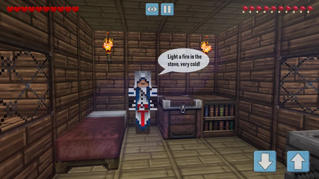 Winter Craft - Block Craft (Винтер Крафт) [МОД: Все открыто, Дополнительные деньги и Меню MOD] Screenshot 2