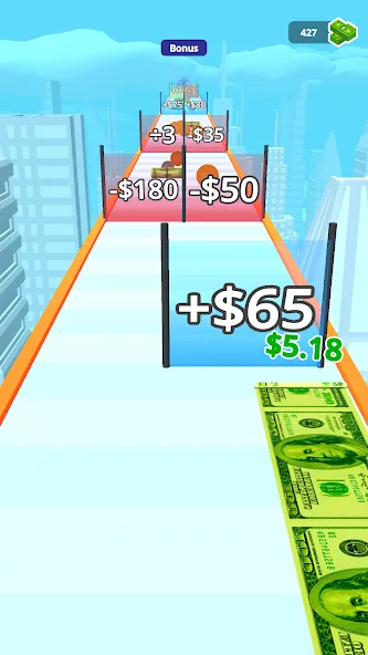 Money Rush (Мани Раш) [МОД: Меню, Бесконечные монеты и Открытые уровни] Screenshot 2