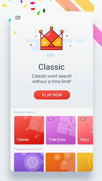 Word Search Colorful [МОД: Все открыто, Дополнительные деньги и Меню MOD] Screenshot 2