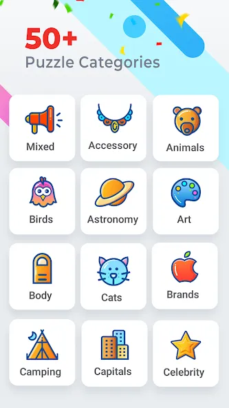 Word Search Colorful [МОД: Все открыто, Дополнительные деньги и Меню MOD] Screenshot 3