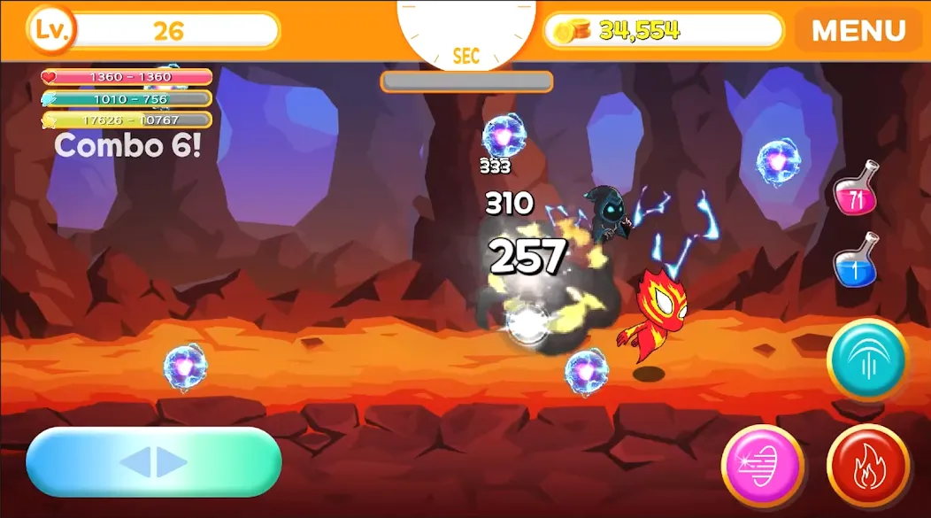 Sprit of Fire Ifrt (Дух Огня Ифрт) [МОД: Много монет, Открытые уровни и Мега MOD] Screenshot 1