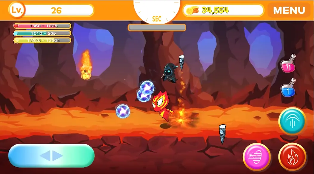 Sprit of Fire Ifrt (Дух Огня Ифрт) [МОД: Много монет, Открытые уровни и Мега MOD] Screenshot 5