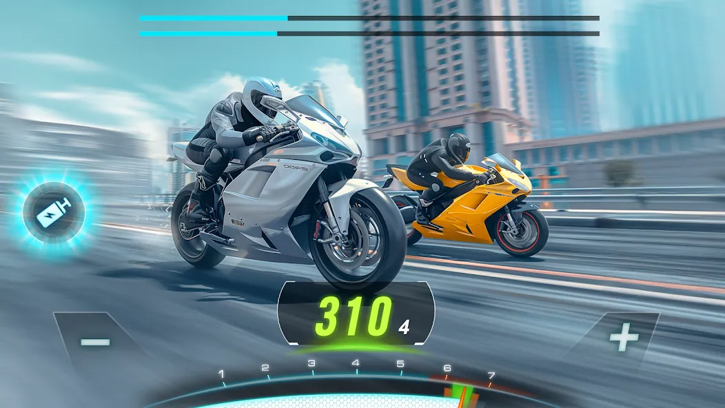 Motor Bike: Xtreme Races [МОД: Меню, Бесконечные монеты и Открытые уровни] Screenshot 3