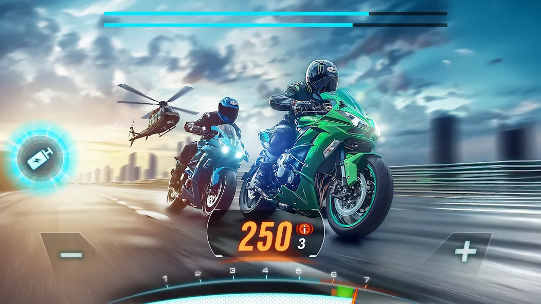 Motor Bike: Xtreme Races [МОД: Меню, Бесконечные монеты и Открытые уровни] Screenshot 5